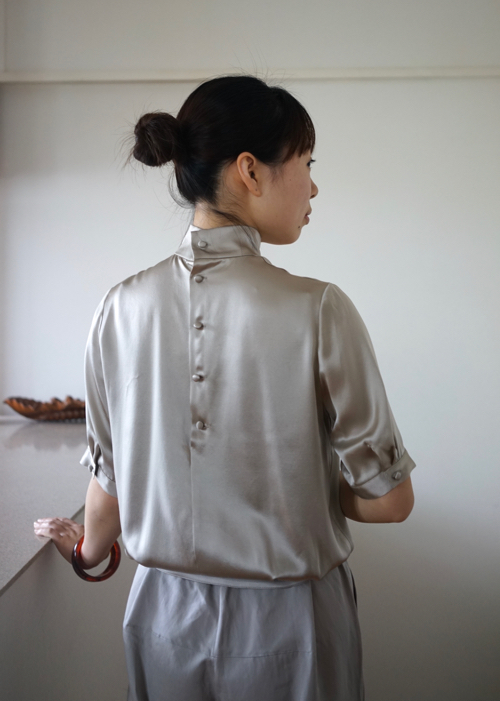 humoresque　small satin blouse　通販　Shoka:
